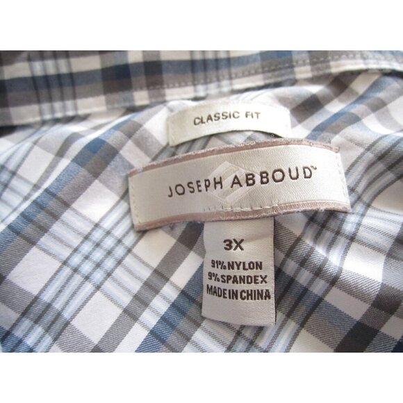 Men's Joseph Abbound Nylon Classic Fit Button Long Sleeve Shirt Sz 3X (MT624) - Picture 2 of 7